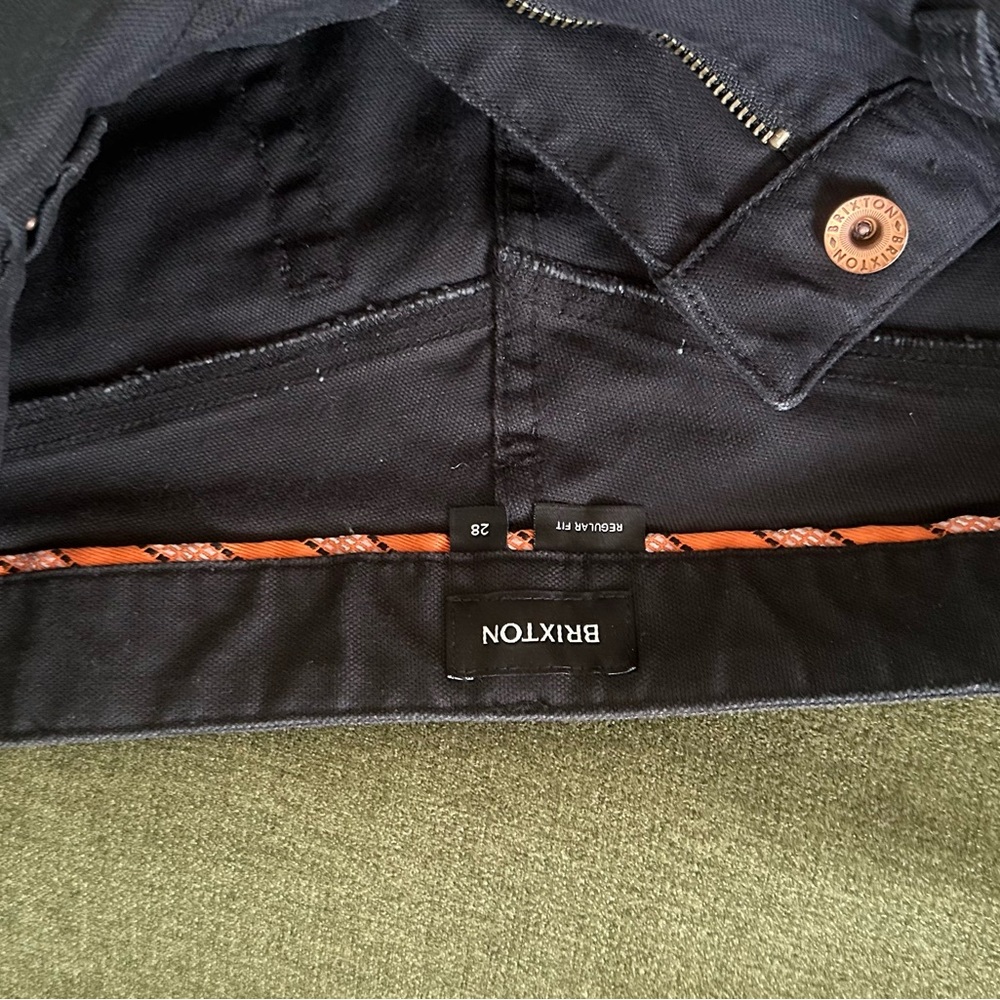 Brixton Denim Jeans with Orange Accents